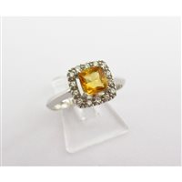 Anillo Damiata Gioielli Mujer in Oro blanco Zircone 870/102-D199 - 870/102-D199